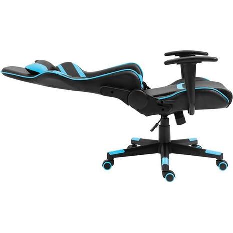 BF9050 Gaming Πολυθρόνα Γραφείου, Ανάκλιση Πλάτης έως 90°, Pu Μαύρο - Μπλε (ΕΟ588,2) (Μαύρο)